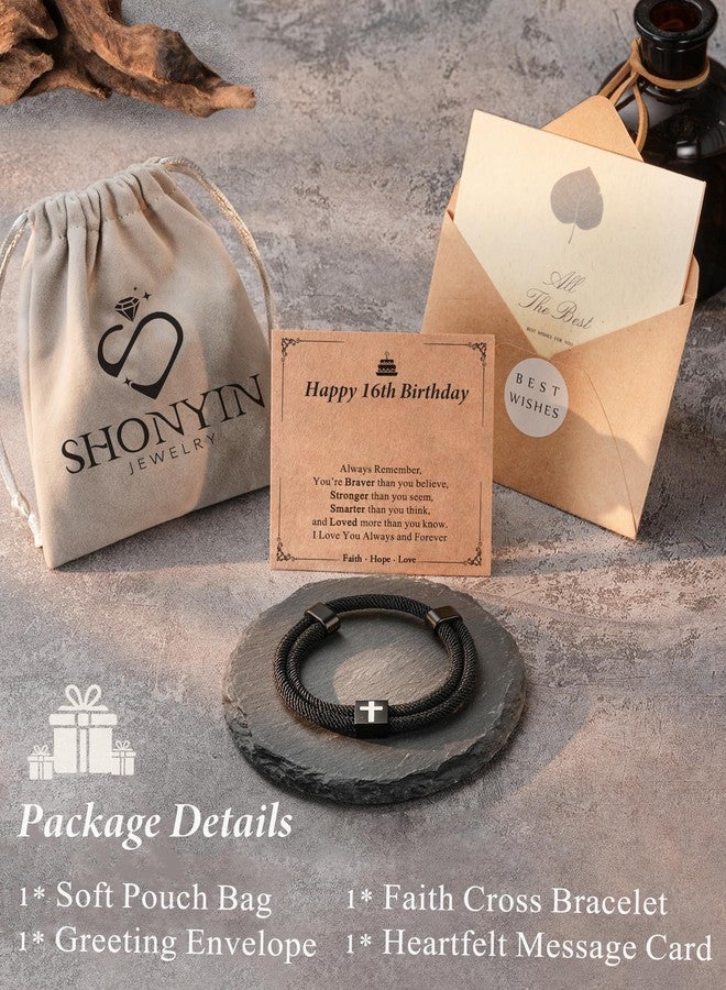 Shonyin 16th Birthday Gifts for Boys, Gifts for 16 Year Old Boy Birthday Bracelet Gift Ideas 16th Birthday Decorations Gifts - Image 4